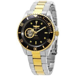 NWT Authentic Invicta Pro Diver Automatic Black Dial Two-tone Men's Watch